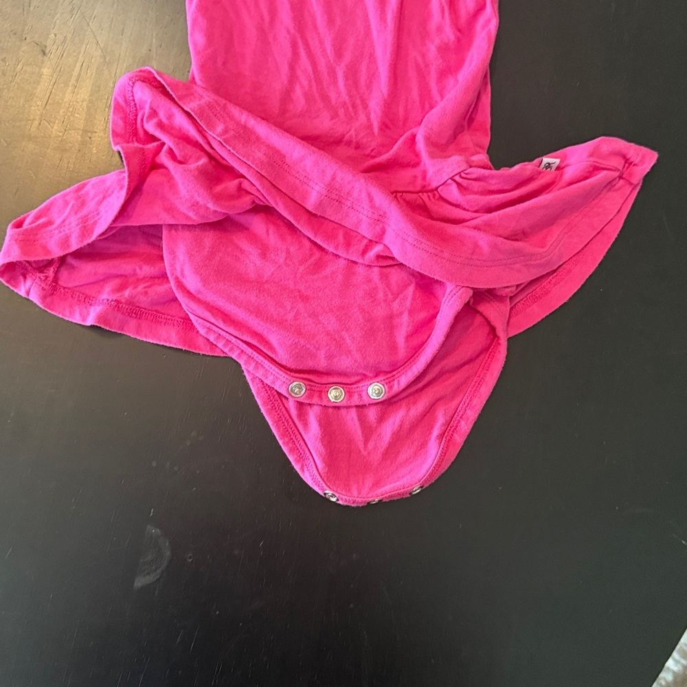 Pink Ruffled Kids Dress - Picture 2 of 5